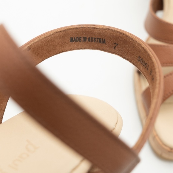 Paul Green Tina Sandal Cognac Brown Size 9.5 - Picture 5 of 12